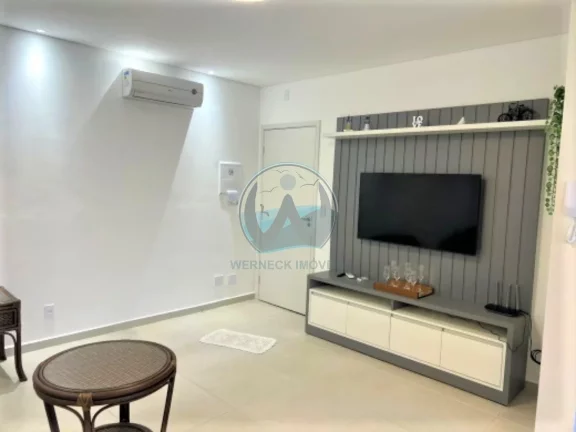 Imagem Imperdível! Apto mobiliado à venda em Ubatuba-SP, bairro Tenório, 2 quartos, 1 suíte, 2 salas, 1 banheiro, 2 vagas, 73m².