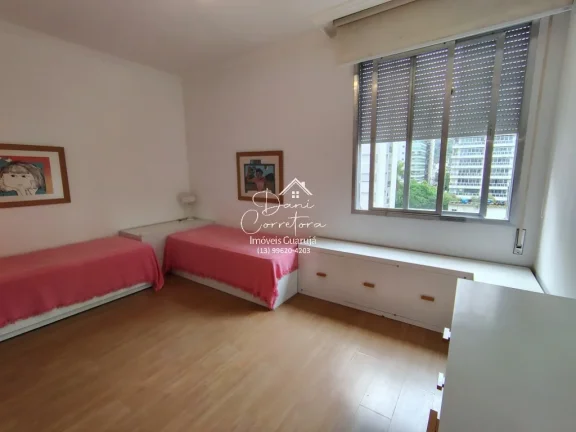 Imagem Apartamento frente mar, aceita parcelamento direto em Guarujá-SP, Pitangueiras: 3 quartos, 1 suíte, 2 salas, 2 banheiros, 2 vagas - 191m².
