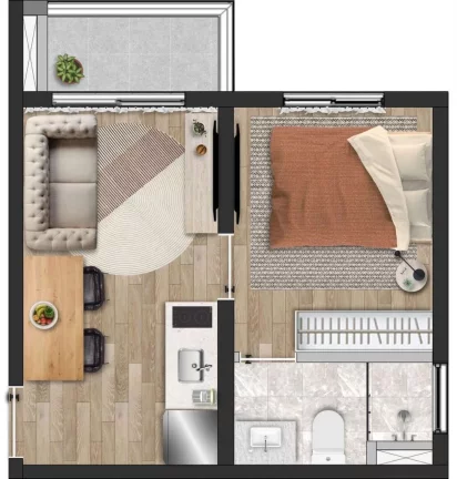 Imagem Comprar apartamento com 1 quarto em Perdizes São Paulo SP, apartamento studio com 1 dormitório a venda em Perdizes São Paulo SP, ap em Vila Pompéia sp