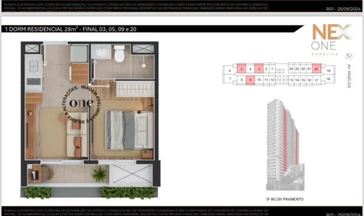 Imagem Apartamento com 1 Quarto à Venda, 22 m² em Santa Cecília - São Paulo