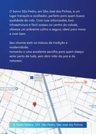 Imagem Cobertura Duplex para Venda em São José dos Pinhais, São Pedro, 3 dormitórios, 1 suíte, 2 banheiros, 2 vagas