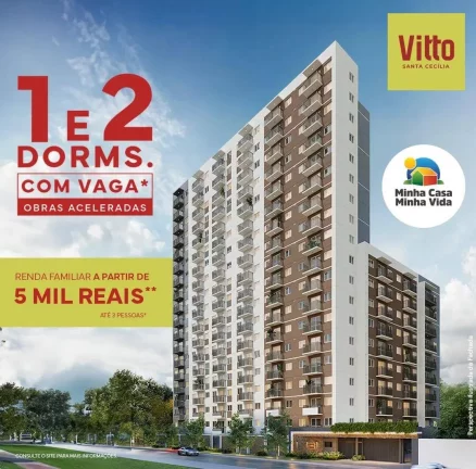 Apartamento com 2 Quartos à Venda,  em Barra Funda - São Paulo