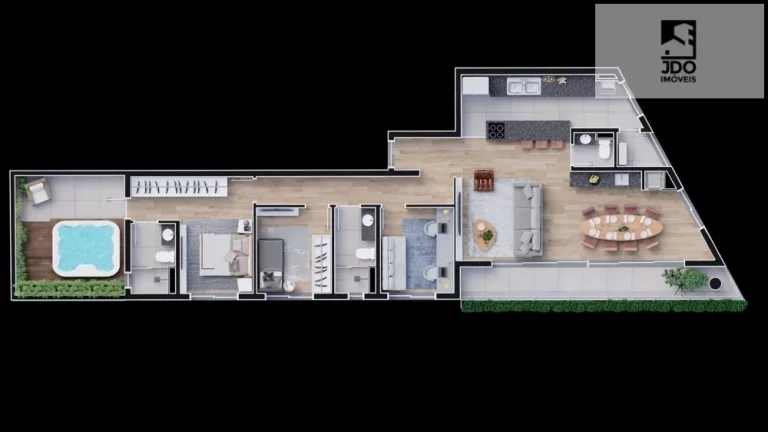 Imagem Apartamento a Venda no bairro Boa Vista - Curitiba, PR