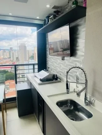 Imagem Apartamento 70M², 3Q, 1 Suíte, 2 Banheiros, 1 Vaga, Varanda Gourmet com Churrasqueira Elétrica, Academia, Piscina, Salão de Festas.
