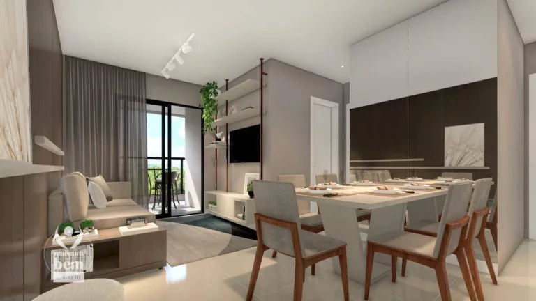 Imagem Apartamento novo com 2 quartos (1 suíte), sacada com churrasqueira à venda por R$ 587.822,80 - Boa Vista - Curitiba/PR
