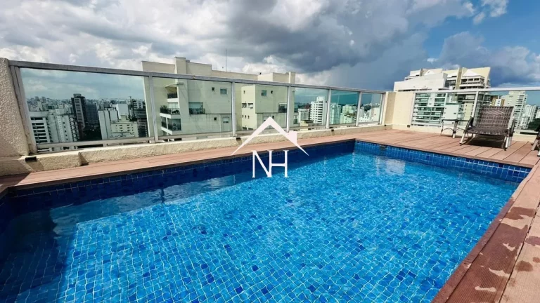 Imagem cobertura duplex de 370 m c/ 3 suítes (1 master), escritório, piscina privativa, 3 vagas com depósito, Churrasqueira, quadra, academia, brinquedoteca