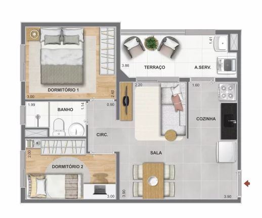 Imagem Apartamento em Santo Amaro - São Paulo SP