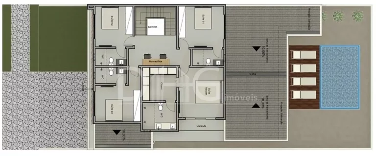 Imagem Casa à venda com 330 m² | Santorini Residencial Club | Paulínia - SP