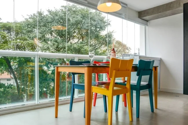 Imagem Apartamento novo. Lindo studio de 52M² - Brooklin. Mobiliado com moderna decoração. Possui vaga de garagem.