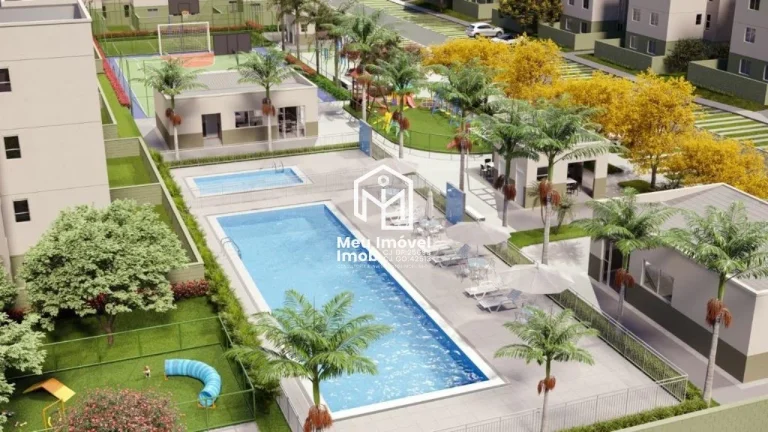 Imagem RUA 01 SETOR TOTAL VILLE IKEDA 2 Quartos suíte Varanda 1 Vaga 50,35m² Lazer FGTS