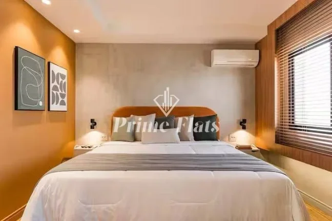 Imagem Flat disponível para locação no The World Executive Flat na Vila Olímpia, com 30m², 1 dormitório e 1 vaga
