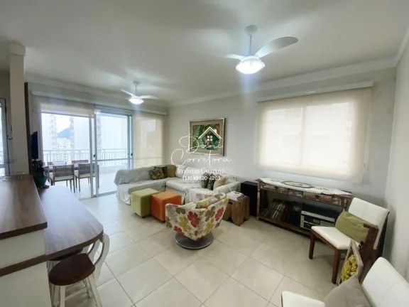 Imagem Apartamento à venda em Guarujá-SP, Vila Alzira: 3 quartos, 1 suíte, 2 salas, 2 banheiros, 2 vagas, 121m². Venha conferir!