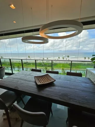 Imagem A 5ª Avenida Imóveis selecionou essa charmosa unidade no D'AZUR Odebrecht | Frente Mar | Torre PLAGE (melhor) | 4 suítes, 242,00 m² | Varanda Gourmet