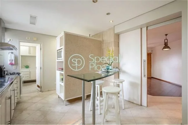 Imagem Ótima cobertura em Moema Pássaros com vista livre! - Área: 287,00m² Piso inferior: Hall de entra...