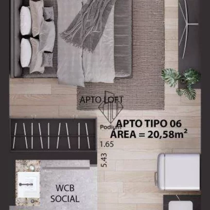 Imagem Flat mobiliado e equipado com área de lazer pronto para rentabilizar em Tambauzinho -FL0908.