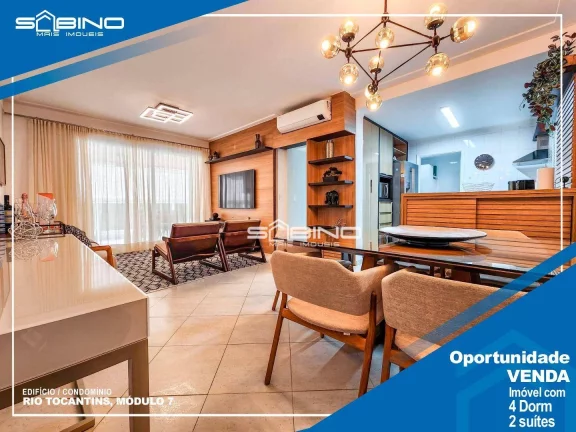 Imagem Apartamento à Venda, Edifício Rio Tocantins, com 4 dormitórios 2 suíte 137m² Riviera de São Lourenço