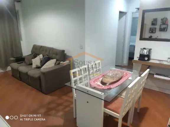Imagem Apartamento com 56 m², 2 dormitórios, sendo 1 suíte, sala dois ambientes, cozinha, área de servi...