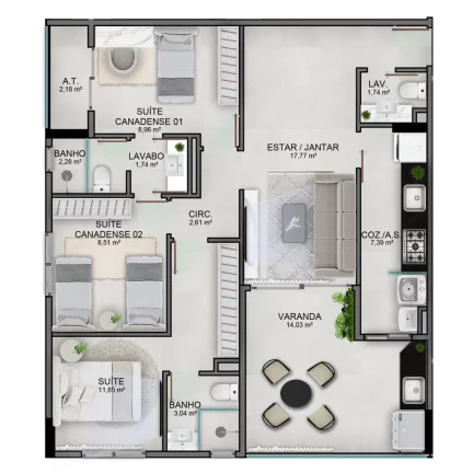 Imagem APARTAMENTO RESIDENCIAL em Vitória - ES, Jardim Camburi