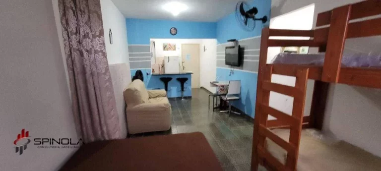 Imagem Kitnet com 1 dormitório à venda, 32 m² por R$ 195.000,00 - Mirim - Praia Grande/SP