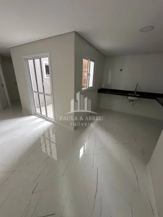 Imagem Apartamentos com 2 Quintais, Churrasqueira, 2 Dormitórios, 1 vaga, Lavanderia, na Vila Linda, Santo André