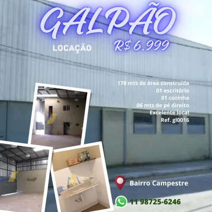 Imagem Galpão para locação