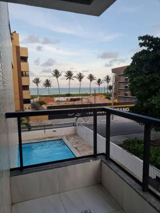 Imagem Apartamento com varanda / sacada em excelente localização a 80m do mar da praia de Intermares - AP2036.