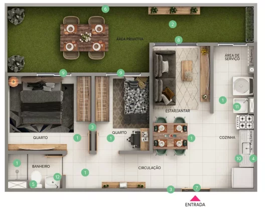 Imagem Encantos da Zona Norte - Fase 1 - Apartamento à venda no bairro Bonsucesso - Rio de Janeiro/RJ