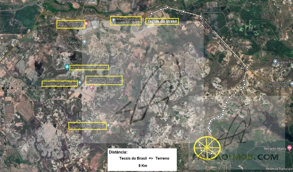 Imagem Terreno para Venda em Camaçari / BA no bairro Arembepe (Abrantes)