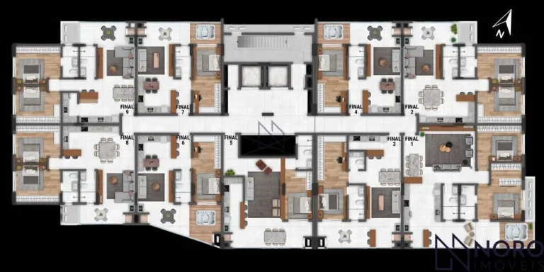 Imagem Apartamento de 1 dormitório á venda perto da UFN