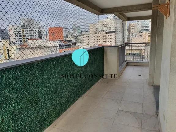 Imagem Cobertura com varanda para locação com 2 quartos em Consolação - São Paulo