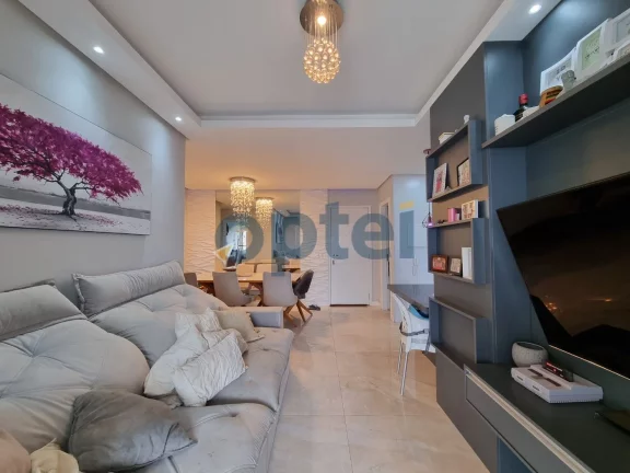 Imagem Apartamento mobiliado 95m2 3 dormitórios, sendo 1 suíte, varanda gourmet, 2 vagas no condomínio clube Family Garden na Chácara Inglesa