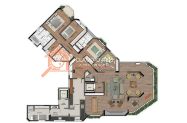 Imagem Apartamento com 4 Quartos à venda, 276m² - Campo Belo