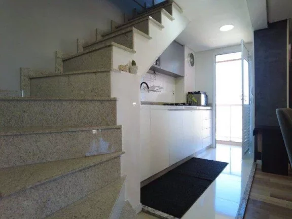 Imagem Apartamento Duplex com 3 dormitórios para alugar, 102 m² por R$ 4.355,00/mês - Vila Curuçá - Santo André/SP