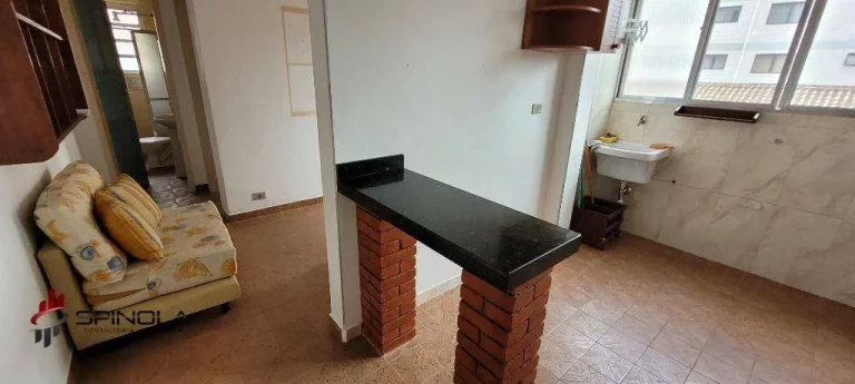 Imagem Apartamento com 1 dormitório à venda, 40 m² por R$ 195.000,00 - Vila Caiçara - Praia Grande/SP