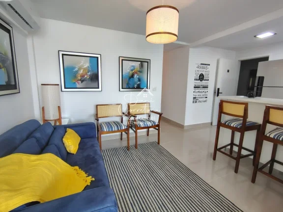 Imagem Apartamento novo com lazer em Guarujá-SP, Pitangueiras: 2 quartos, 1 suíte, 2 salas, 2 banheiros, 1 vaga, 80m². Venha conferir!