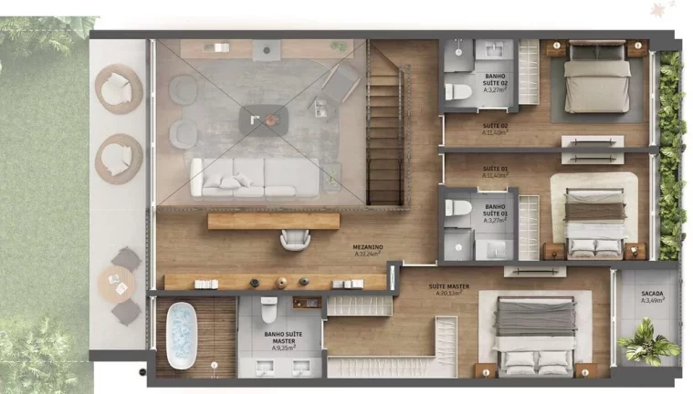 Imagem Aria - Casas - Casa à venda no bairro Menino Deus - Porto Alegre/RS