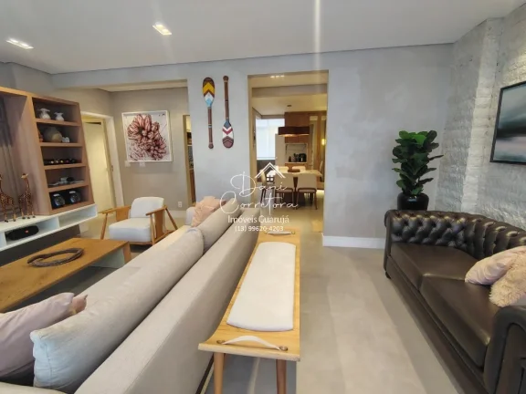 Imagem Imperdível apartamento à venda em Guarujá-SP, Pitangueiras: 3 quartos, 1 suíte, 2 salas, 3 banheiros, 1 vaga, 130m².