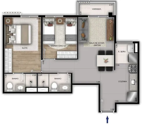 Imagem APARTAMENTO RESIDENCIAL em Rio de Janeiro - RJ, Recreio dos Bandeirantes