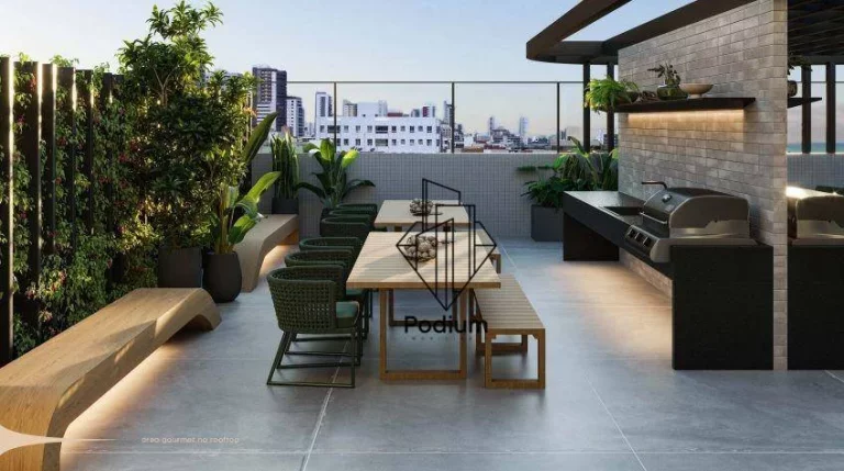 Imagem Apartamentos com varanda / sacada gourmet em Condomínio Club a 340m da praia de Cabo Branco -AP2732