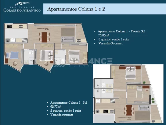 Imagem Apto - 3 Quartos - 1 Suíte - 76,35m² - Intermares, Cabedelo/PB