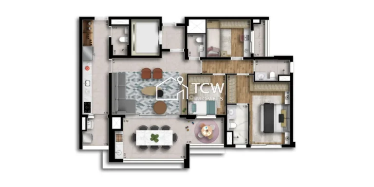 Imagem Apartamento à venda no bairro Chácara Santo Antônio (Zona Sul) - São Paulo/SP, Zona Sul