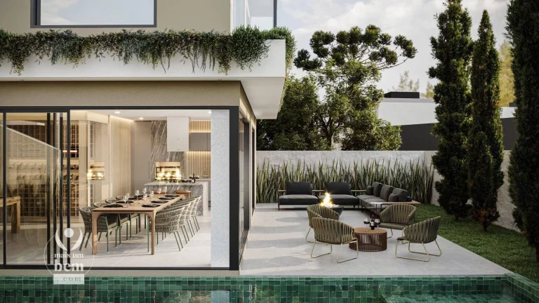 Imagem Casa nova com 310 m², 4 suítes à venda por R$ 3.966.638,30 - Cascatinha - Curitiba/PR