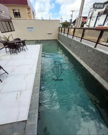 Imagem Apartamento com varanda / sacada gourmet a 350m da praia do Bessa - AP2742.