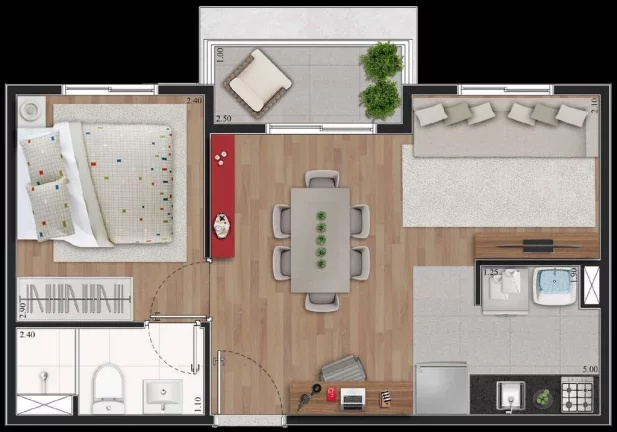 Imagem Apartamento com 2 Quartos à Venda, 49 m² em Vila Santa Catarina - São Paulo