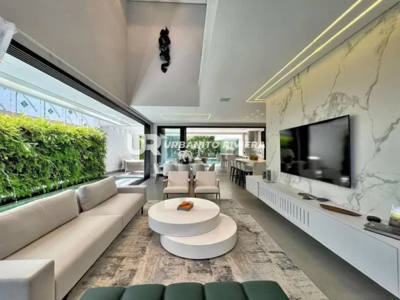 Casa contemporânea e mobiliada com 5 suítes e piscina com sauna no Módulo 11 da Riviera