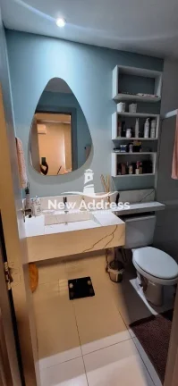 Imagem Apartamento 2 quartos (1 suíte) em Itaparica, sol da manhã, lazer completo com piscina aquecida, academia, churrasqueira e portaria 24h.