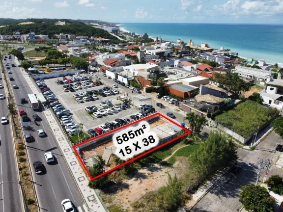 Imagem Terreno comercial à venda ou locação em Ponta Negra - 585m² de visibilidade e localização estratégica - a Av. Eng. Roberto Freire.