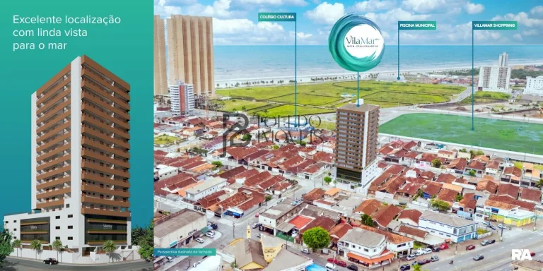 Imagem Residencial VilaMar – Lançamento em Praia Grande 01 e 02 dormitórios com 01 ou 02 vagas de garagem