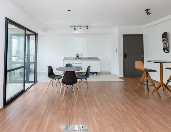 Imagem Apartamento Studio Santo André - Bairro Campestre - 43 m² - Cozinha americana - 1 Vaga - Lazer Completo - Aceita Financiamento e FGTS