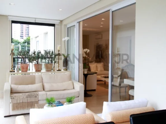 Imagem Vendo maravilhoso apartamento no Ed. England Vila Nova -  Rua Marcos Lopes, 233 - Vila Nova Conceição, São Paulo. Apartamento novo, impecável, compl